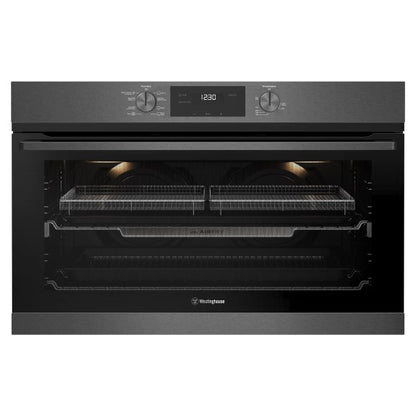 Westinghouse 90cm Built-In Large Oven with 8 Functions - Dark Stainless Steel