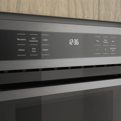 Westinghouse 45cm Built-In Combination Microwave Oven with 10 Functions - Dark Stainless Steel