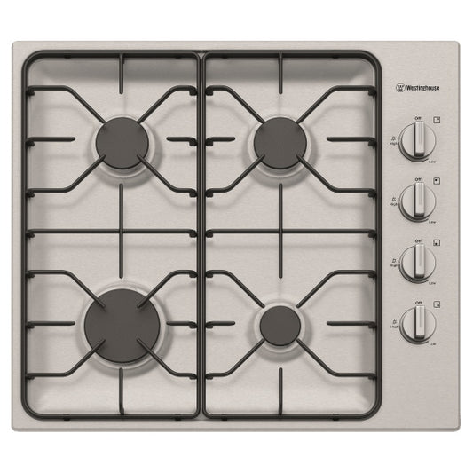 Westinghouse 60cm Gas Cooktop - Stainless Steel
