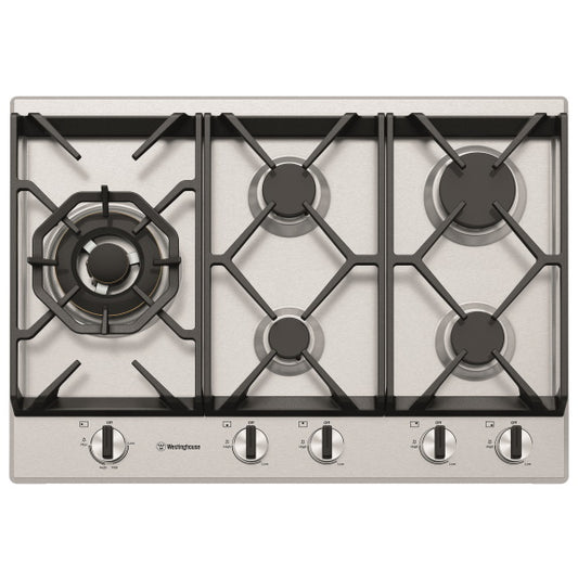 Westinghouse 75cm Gas Cooktop - Stainless Steel