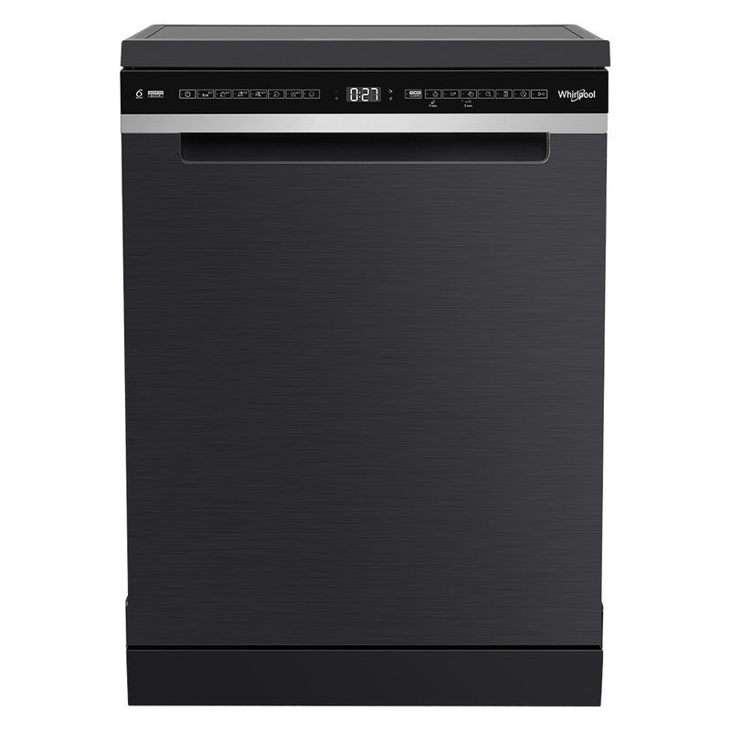 Whirlpool 60cm Freestanding Dishwasher - Black Stainless Steel